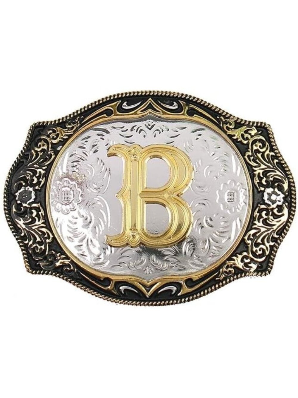 unisex B Imported Cowboy Rodeo Gold Initial Letter Belt Buckle